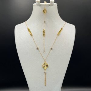 نیم ست ونکلیف و کارتیر طلا