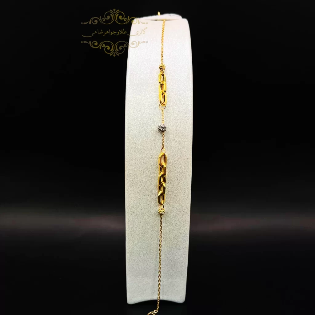 دستبند تک رج البرنادو و کارتیر طلا