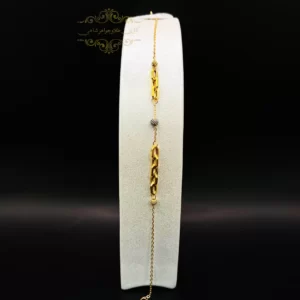 دستبند تک رج البرنادو و کارتیر طلا