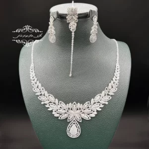 نیم ست طلا سفید