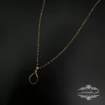 زنجیر و مدال زنانه اشکی طلا